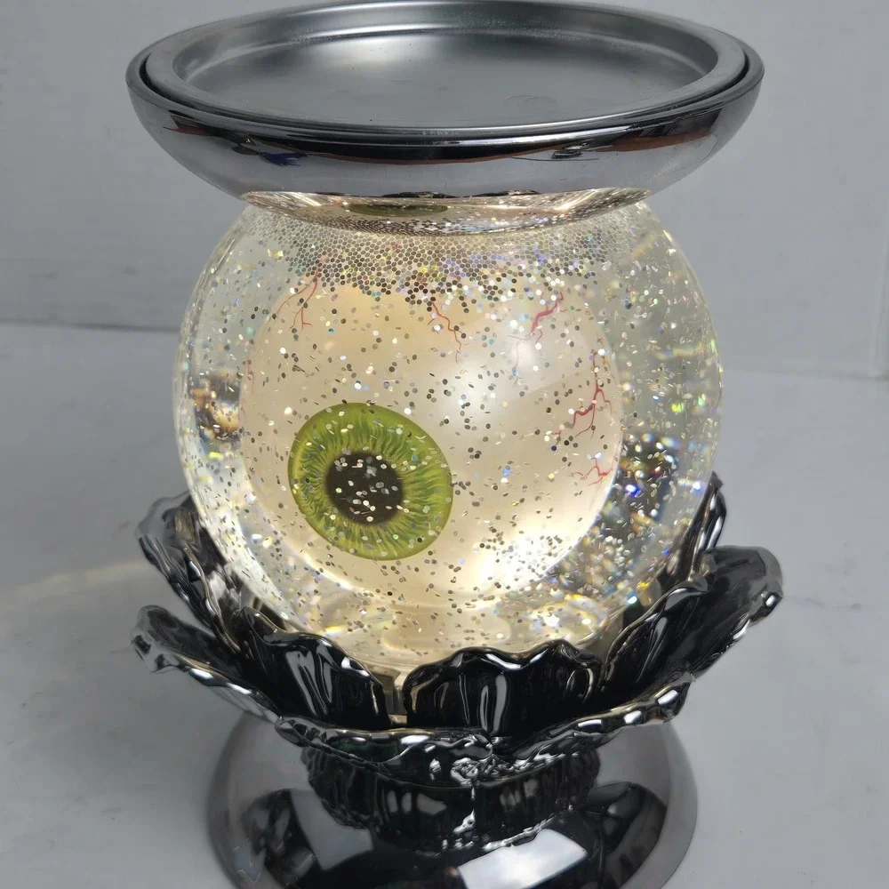 Bath & Body Works Halloween Spooky Eyeball Glitter LED Water Globe Candle Holder